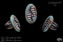 Load image into Gallery viewer, Oval Cabochon with Silver Overlay Ring