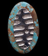 Load image into Gallery viewer, Oval Cabochon with Silver Overlay Ring