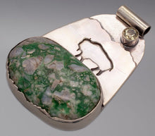 Load image into Gallery viewer, Oval Buffalo Mountain Pendant