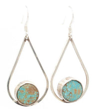 Load image into Gallery viewer, Teardrops with Turquoise Earrings