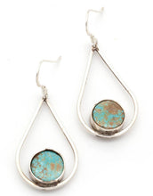 Load image into Gallery viewer, Teardrops with Turquoise Earrings