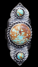 Load image into Gallery viewer, Three Stone Ring with Rope