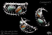 Load image into Gallery viewer, Wire Cuff with Cabochons