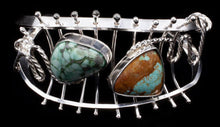 Load image into Gallery viewer, Wire Cuff with Cabochons