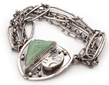 Load image into Gallery viewer, Modern Link Bracelet with Cabochon