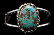 Load image into Gallery viewer, Oval Cabochon Cuff with Rope