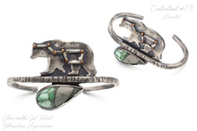Load image into Gallery viewer, Bear Constellation Cuff with Cabochon