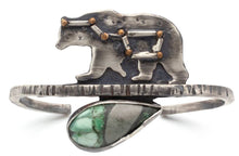 Load image into Gallery viewer, Bear Constellation Cuff with Cabochon