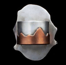 Load image into Gallery viewer, Oval Ring with Mountain Band