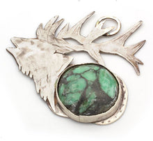 Load image into Gallery viewer, Elk Head Pendant