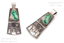 Load image into Gallery viewer, Hinged Mountain Scene Pendant
