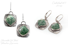 Load image into Gallery viewer, Yellowstone Variscite Dangle Earrings with French hooks
