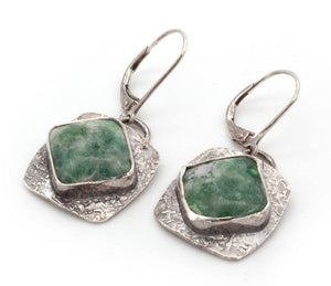 Yellowstone Variscite Dangle Earrings with French hooks