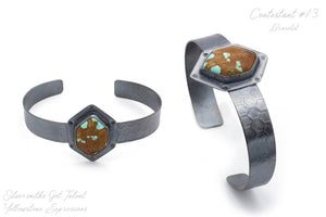 Cabochon Cuff Bracelet