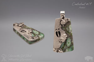 Buffalo Print Pendant