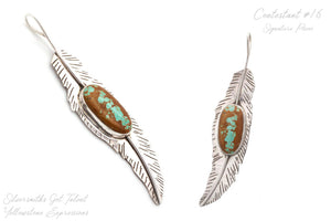 Slender Feather Signature Pendant