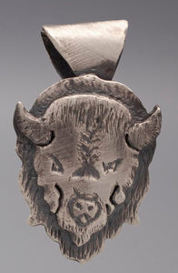 Buffalo Face Charm