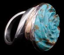 Load image into Gallery viewer, Carved Turquoise Ring
