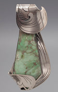 Pendant with Engraved Leaves