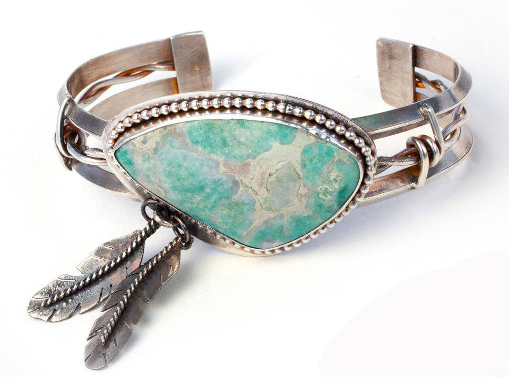 Feather and Barbwire Cuff