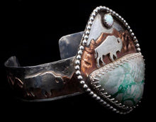 Load image into Gallery viewer, Buffalo Landscape Cuff
