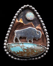 Load image into Gallery viewer, Buffalo Landscape Ring
