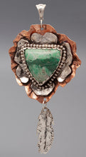 Load image into Gallery viewer, Flower with Feather Pendant
