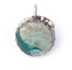 Round Gemstone Charm