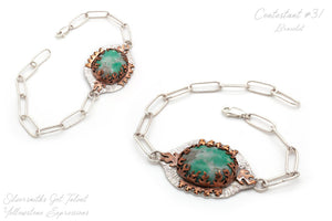 Flame Cabochon Bracelet