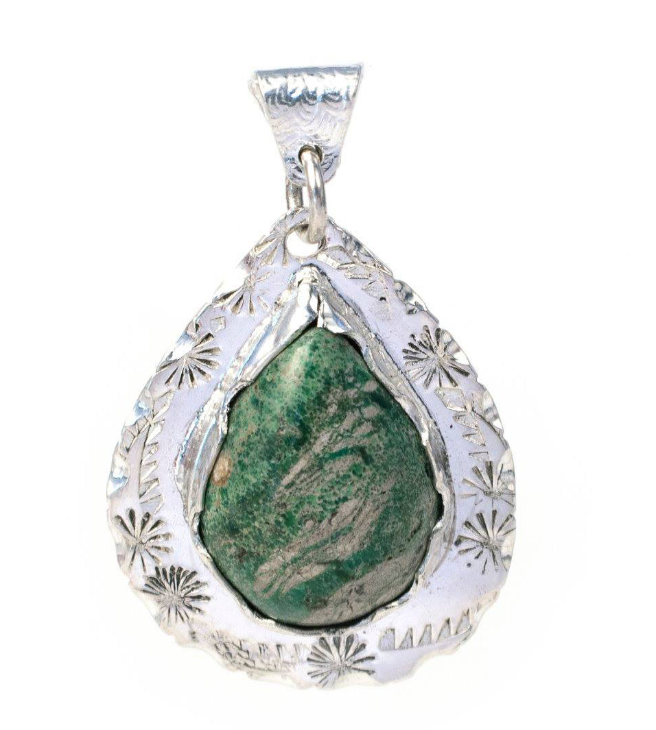 Silver Stamped Pendant