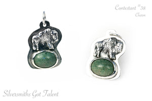 Gem and Buffalo Charm