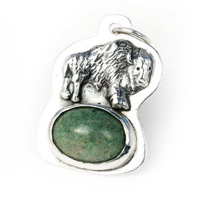 Gem and Buffalo Charm