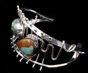 Wire Cuff with Cabochons