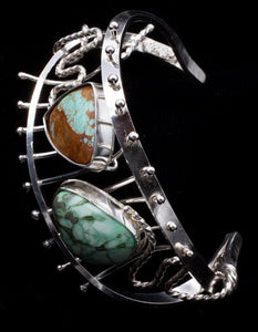 Wire Cuff with Cabochons