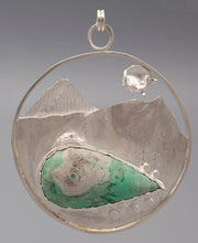 Load image into Gallery viewer, Landscape with Moon Pendant
