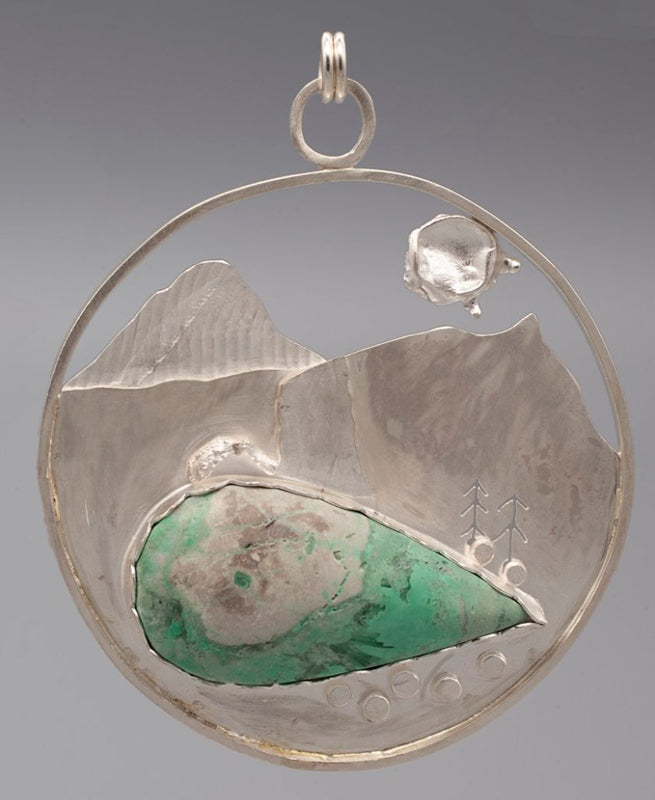 Landscape with Moon Pendant