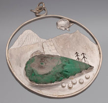 Load image into Gallery viewer, Landscape with Moon Pendant
