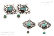 Load image into Gallery viewer, Stamped Dangle Earrings
