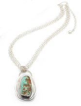 Load image into Gallery viewer, Turquoise with Handmade Chain Signature Necklace

