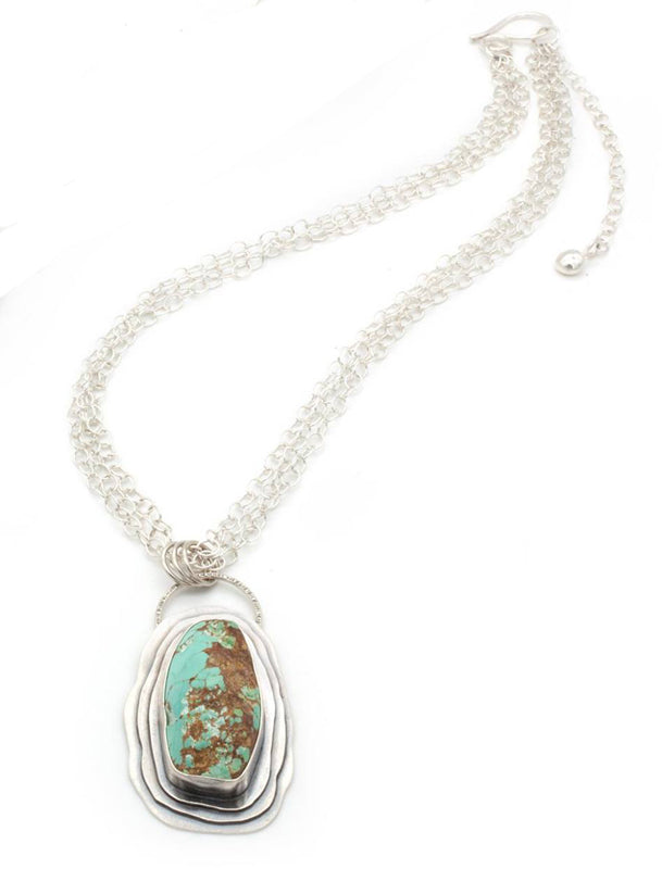 Turquoise with Handmade Chain Signature Necklace