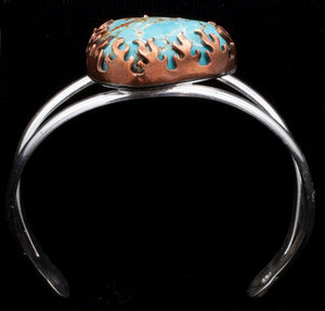 Flame Cabochon Cuff