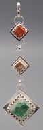 Three Stone Diamond Pendant