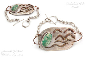 River Bracelet with Cabochon
