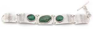 Rectangle Link Bracelet with Cabochons