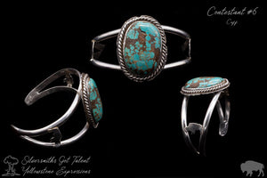 Oval Cabochon Cuff with Rope
