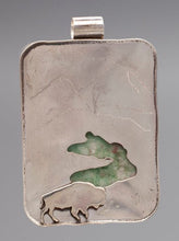 Load image into Gallery viewer, Wolf Landscape Scene Pendant
