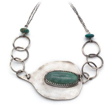 Load image into Gallery viewer, Leaf and Rings Necklace
